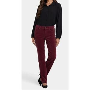 NYDJ Marilyn Straight Corduroy Pants Size 6 Lift Tuck Curve Sculping Flattering